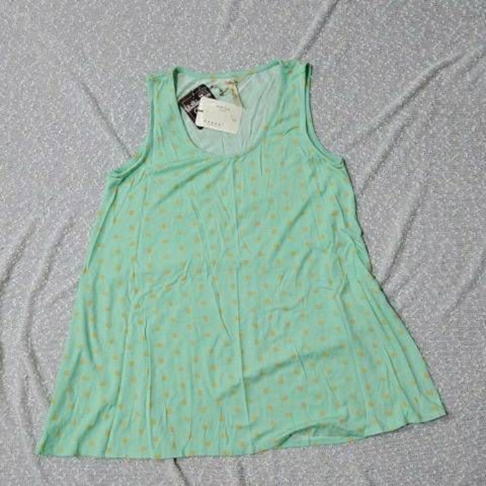MATILDA JANE Happy & Free Dunk Tank Top MEDIUM NWT